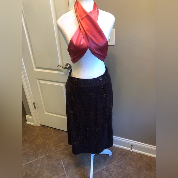 NWOT Winter Skirt Dark Brown and other Colors Size Medium - Picture 2 of 10